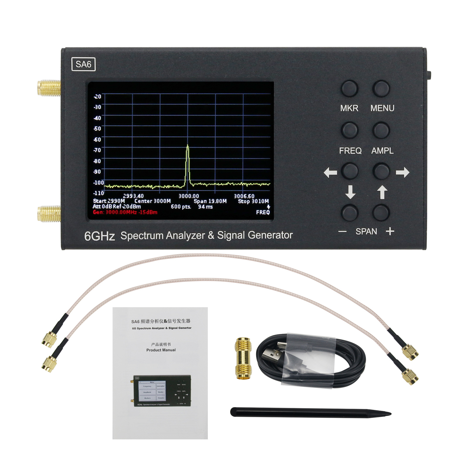 เครื่องวิเคราะห์สเปกตรัม SA6 6 - Signal Generator Spectrum Analyzer บทวิจารณ์และราคา